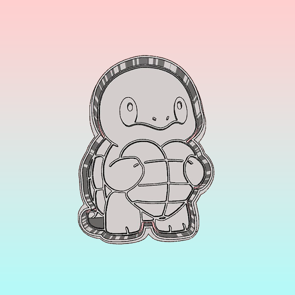 Cortador Pokémon Squirtle Corazón 8 cm