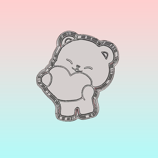 Cortador Osito Corazón 8cm