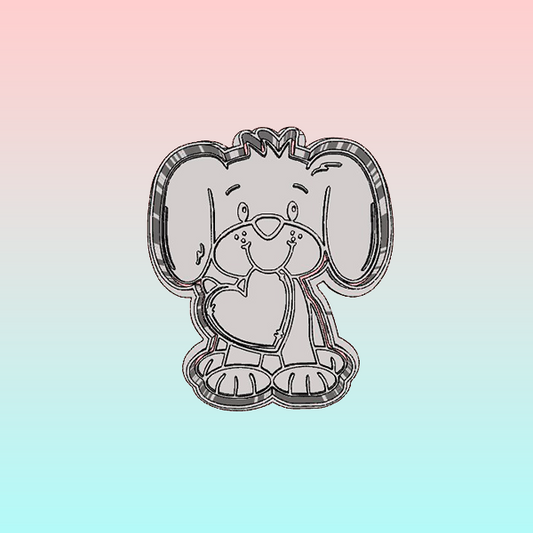 Cortador Perrito con Corazón 8 cm