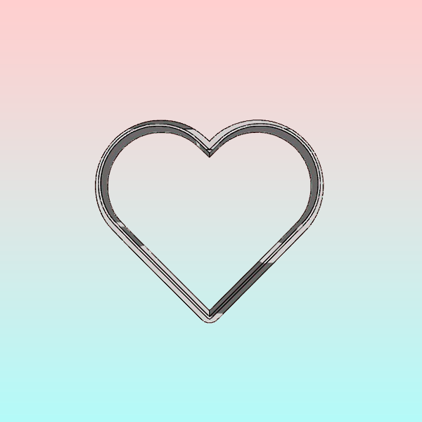 Cortador Silueta Corazón 8 cm